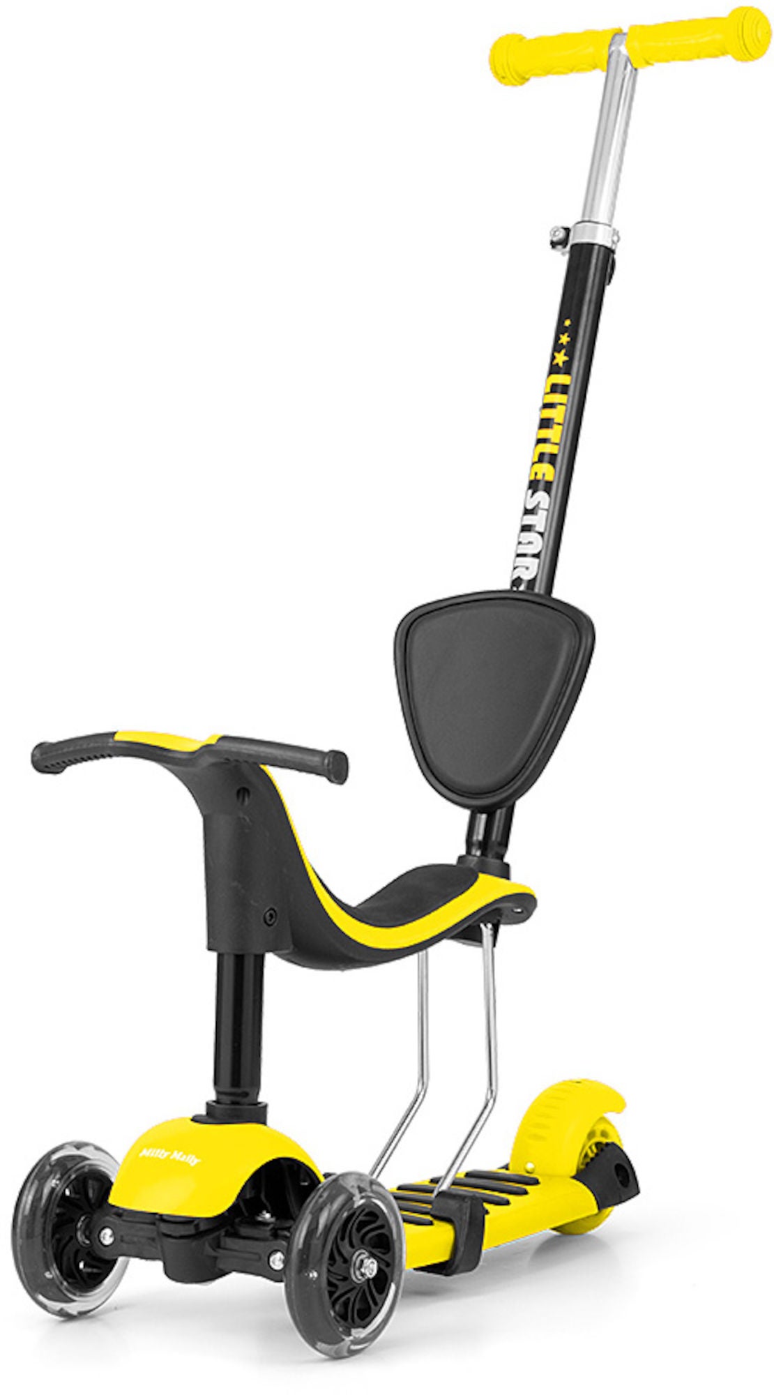 Milly Mally Little Star Rutschfahrzeug/Scooter 3-in-1, Gelb Milly Mally Little Star Rutschfahrzeug/Scooter 3-in-1, Gelb von Milly Mally