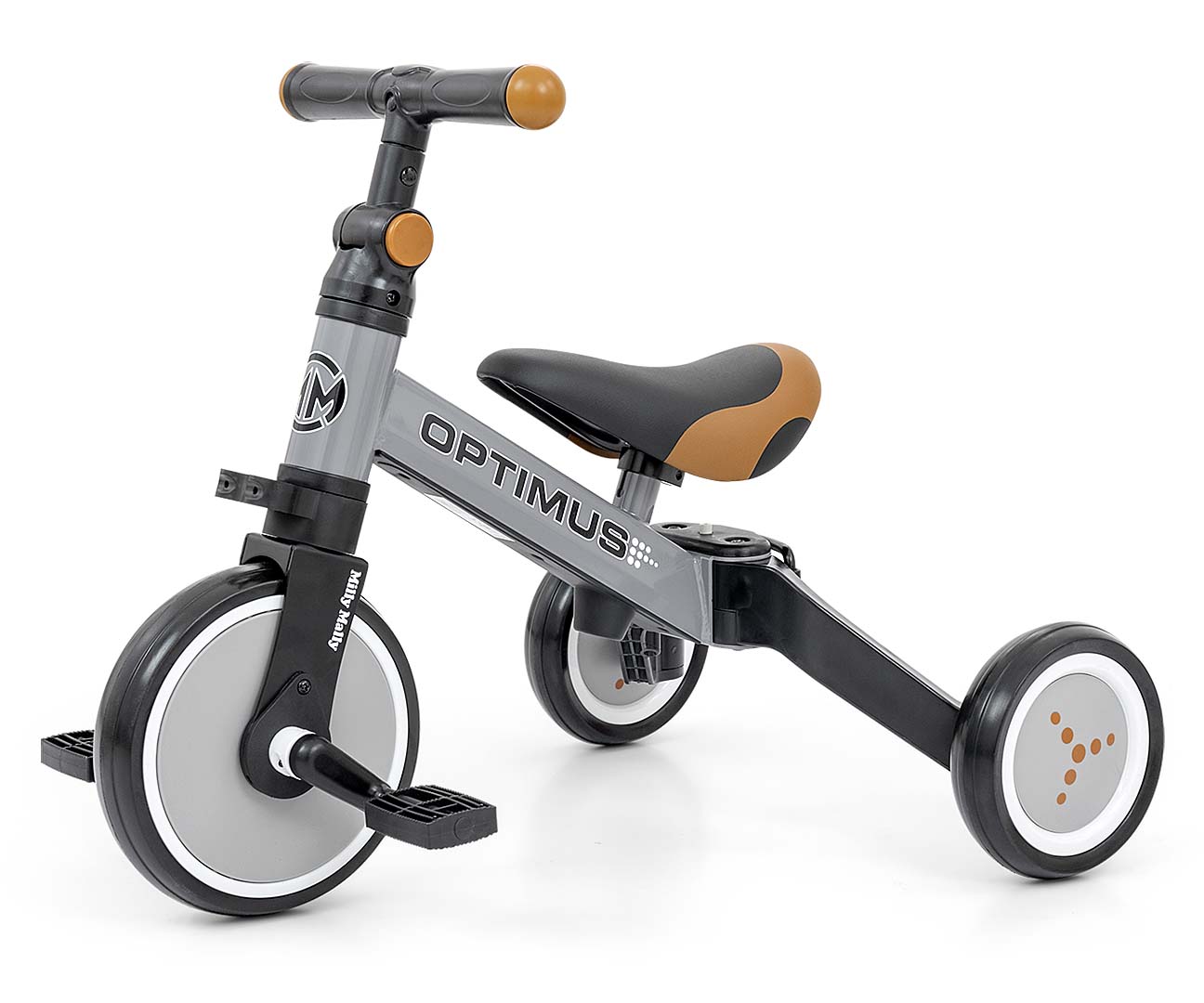 Milly Mally Optimus 3-in-1 Dreirad, Grau Milly Mally Optimus 3-in-1 Dreirad, Grau von Milly Mally