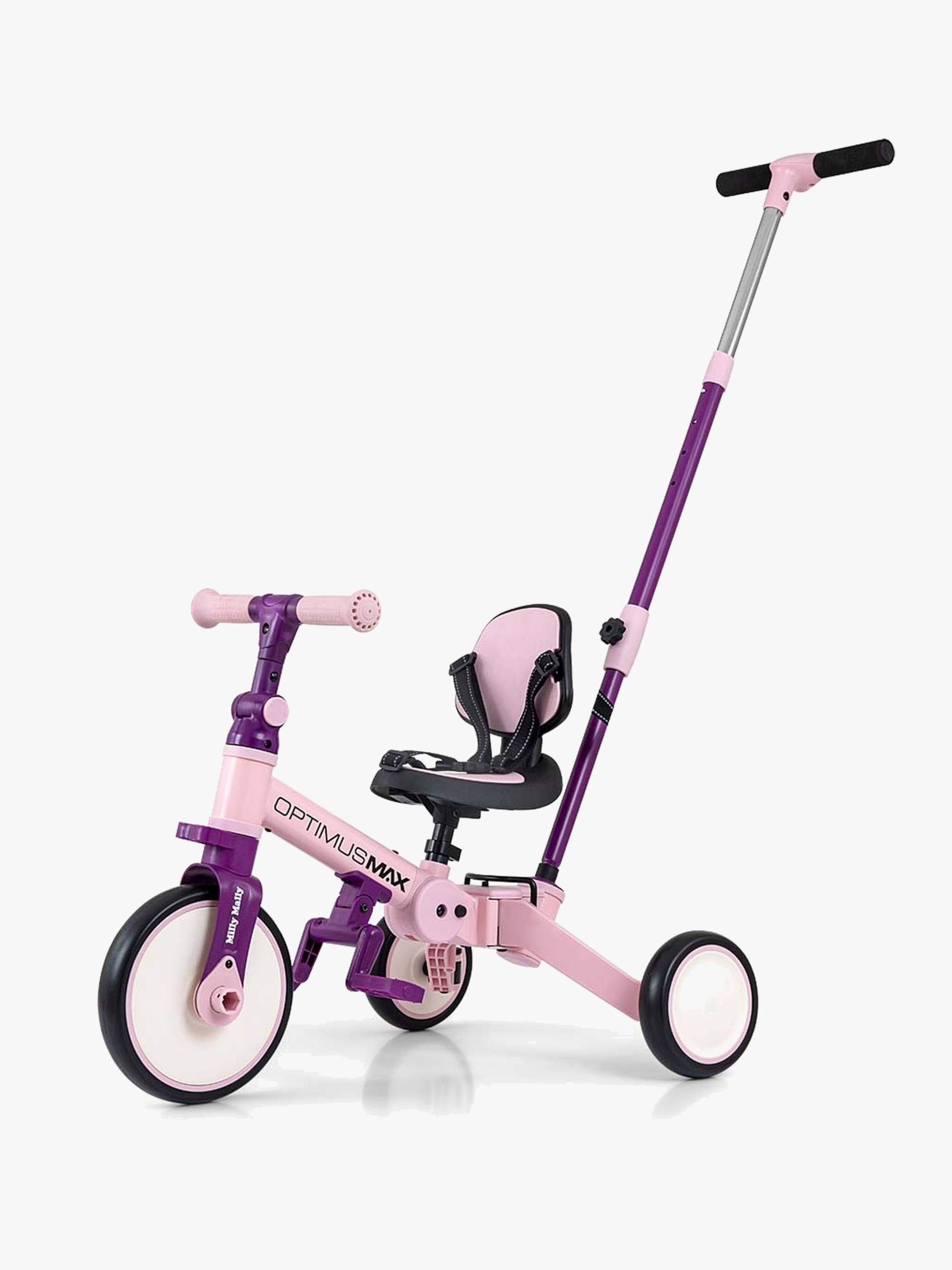 Milly Mally Optimus Max Dreirad 4-in-1, Rosa von Milly Mally