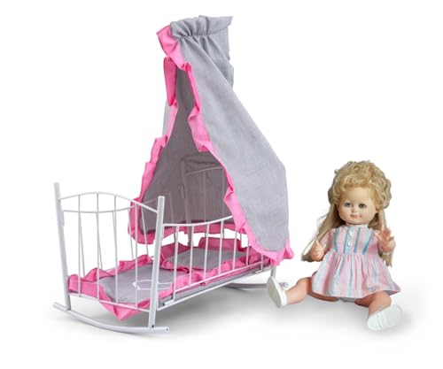 Milly Mally Puppenbett Lily mit Himmel Prestige Pink Spielzeug für Mädchen ab 3 Jahre Milly Mally Puppenbett Lily mit Himmel Prestige Pink Spielzeug für Mädchen ab 3 Jahre von Milly Mally