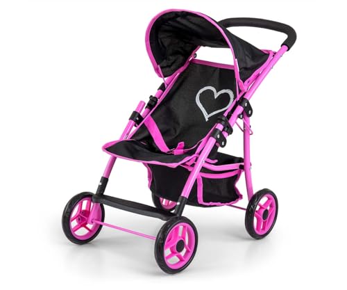 Milly Mally Puppenwagen Natalie klappbar, für Mädchen ab 3 Jahren, mit Verdeck, Schaumrädern, Gurten Prestige Black Milly Mally Puppenwagen Natalie klappbar, für Mädchen ab 3 Jahren, mit Verdeck, Schaumrädern, Gurten Prestige Black von Milly Mally