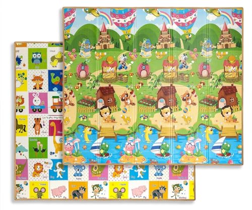 Milly Mally Schaummatte Faltbare Play (Colourful Animals) von Milly Mally