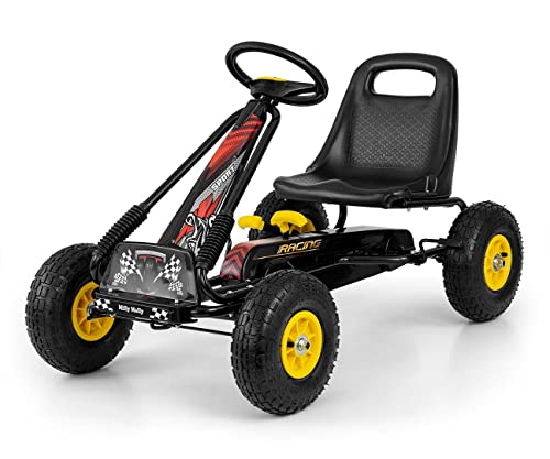 Milly Mally Thor – Sportlicher Pedalgokart für Kinder, Verstellbarer Schalensitz, Handbremse, aufblasbare Räder, Alter 3-8 Jahre Milly Mally Thor – Sportlicher Pedalgokart für Kinder, Verstellbarer Schalensitz, Handbremse, aufblasbare Räder, Alter 3-8 Jahre von Milly Mally