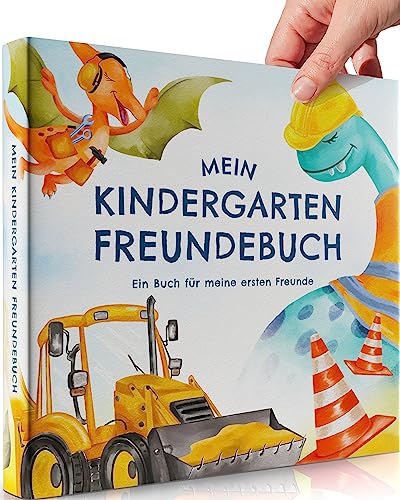 Milula Studios Freundebuch Kindergarten - Mein Kindergarten Freunde Buch mit Hardcover Einband Ersten - Freundschaftsbuch von Milula Studios