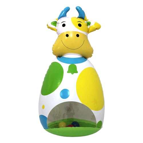Aufblasbares Spielzeug für Babys, Wobble Cow Doll, 3D Interaktives Blow-Up Spielzeug mit niedlichem Design, weich luftgefülltes Tier für Schreibtisch, Reisen, Schlafzimmer, Geburtstag, Zuhause Aufblasbares Spielzeug für Babys, Wobble Cow Doll, 3D Interaktives Blow-Up Spielzeug mit niedlichem Design, weich luftgefülltes Tier für Schreibtisch, Reisen, Schlafzimmer, Geburtstag, Zuhause von Mimoqk