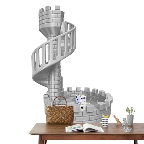 Dice Rolling Tower, Roman Castle Theme, Board Game Accessory, Antike Desktop Dekoration, Heavy Duty Tabletop Struktur, Ideal für RPG, Strategy Games, Party Play, Gift, Home Display Use von Mimoqk