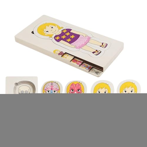 Kids Body Puzzles, Holz Anatomy Learning, Interaktives Wissenschaftsspielzeug, Layered Education Set, Preschool Puzzlespiel für Klassenzimmer, Studenten, Home, Reisen, Teaching, Spielen, 29 x 14 x 14 Kids Body Puzzles, Holz Anatomy Learning, Interaktives Wissenschaftsspielzeug, Layered Education Set, Preschool Puzzlespiel für Klassenzimmer, Studenten, Home, Reisen, Teaching, Spielen, 29 x 14 x 14 von Mimoqk