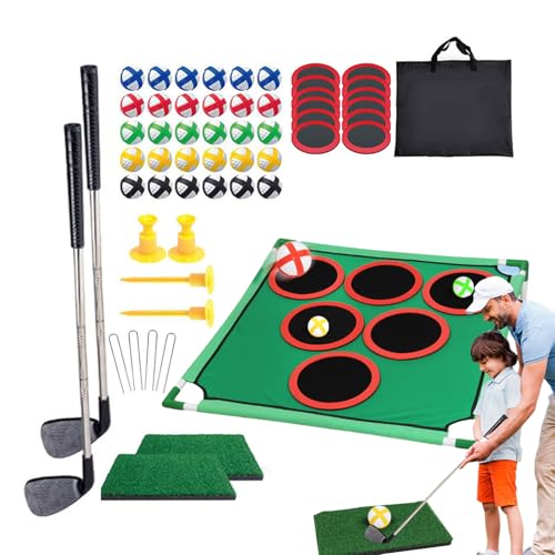 Kids Golf Toy, Chipping Play Set, Hand-Eye Coordination, Portable Design Structure, Interactive Fun, Precise Aiming, Smooth Grip, Ideal Bonding, Lively Playtime, for School, Home Kids Golf Toy, Chipping Play Set, Hand-Eye Coordination, Portable Design Structure, Interactive Fun, Precise Aiming, Smooth Grip, Ideal Bonding, Lively Playtime, for School, Home von Mimoqk