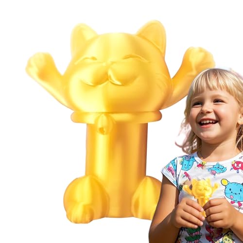 Mimoqk 3D-Druck-Katzenspielzeug, einziehbar, Tierfigur, Sammlerstück, Geschenk für Kinder, Mädchen, Teenager, Erwachsene, Heimdekoration & Spielset von Mimoqk
