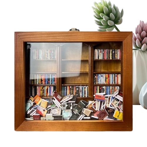 Mimoqk Anti-Stress-Regalspielzeug, Fidget- – Bücherregal aus Holz, sensorisches Fidget Spielzeug – Miniatur Shake, Regalornament aus Holz für Zuhause, Schule Mimoqk Anti-Stress-Regalspielzeug, Fidget- – Bücherregal aus Holz, sensorisches Fidget Spielzeug – Miniatur Shake, Regalornament aus Holz für Zuhause, Schule von Mimoqk
