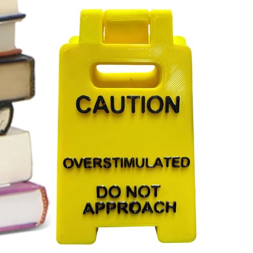 Mimoqk Funny Desktop Caution Ornament, Faced Safety Message, Eye Catching Design, Excellent for Employee Desks, Team Rewards, and Adding Humor to The Workplace​ von Mimoqk
