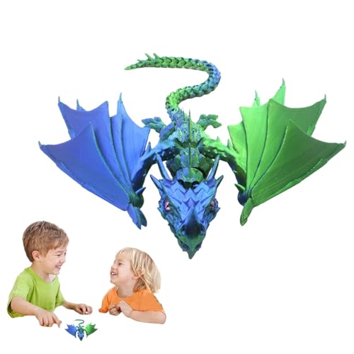 Mimoqk Geflügelter Drache mit Gelenken, bedruckt, Spielzeug bedruckt, lindert Stress und fördert die Kreativität mit einem beweglichen Spielzeug für die Dekoration des Hauses Mimoqk Geflügelter Drache mit Gelenken, bedruckt, Spielzeug bedruckt, lindert Stress und fördert die Kreativität mit einem beweglichen Spielzeug für die Dekoration des Hauses von Mimoqk