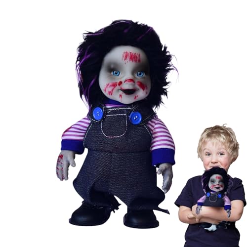 Mimoqk Gruselige Animatronik | Halloween-Dekorationen | aktiviert durch Bewegung | gruselige animatronische Puppen mit Sound aktiviert durch den Klang der leuchtenden Augen Mimoqk Gruselige Animatronik | Halloween-Dekorationen | aktiviert durch Bewegung | gruselige animatronische Puppen mit Sound aktiviert durch den Klang der leuchtenden Augen von Mimoqk