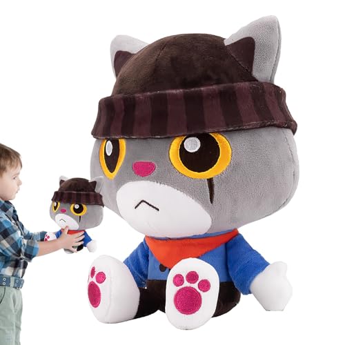Mimoqk Katzenspielzeug - Entzückende Sammlerkätzchenpuppe für Anime -Liebhaber und Spielbegeisterte, weich gefüllte Tierfigur, dekorativer Katzenplüsch für Schlafzimmer, Wohnzimmer, Zuhause Mimoqk Katzenspielzeug - Entzückende Sammlerkätzchenpuppe für Anime -Liebhaber und Spielbegeisterte, weich gefüllte Tierfigur, dekorativer Katzenplüsch für Schlafzimmer, Wohnzimmer, Zuhause von Mimoqk