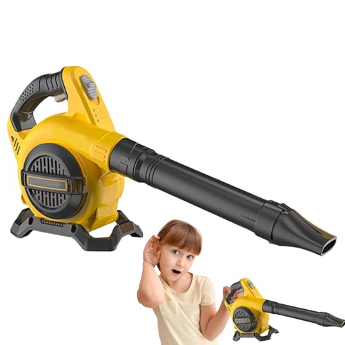 Mimoqk Kids Blower Toy, Battery Powered Gardening Tool, Pretend Landscaping, Air Blowing Effect, Outdoor Adventure, for Kids Ages 4 and Up, Green and Yellow, Ideal for Backyard Fun von Mimoqk