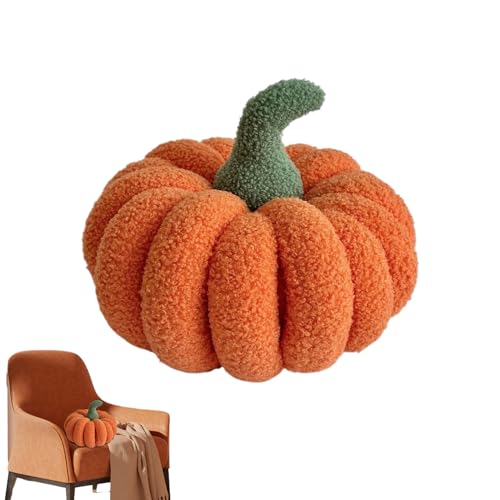 Mimoqk Kürbis-Plüschtier | Dekoratives Halloween-Plüschtier – realistische Dekoration für Innen Haus Wohnzimmer Schlafzimmer Balkon Wohnung von Mimoqk