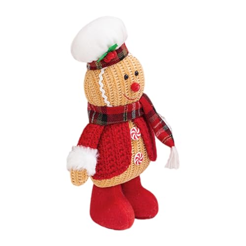 Mimoqk Mann-Stofftier, Weihnachts-Mann-Plüschspielzeug,Kreatives Weihnachtsplüschkissen | Plüsch-Mädchen-Weihnachtsdekoration für die Weihnachtsfeier zu Hause von Mimoqk