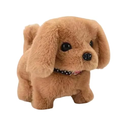 Mimoqk Puppy Robot Dog, Plush Toy Puppy, Walking Robot Dog, Barking Toy Puppy, Funny Toy Robot Puppy Interactive Plush Pet Robot Puppy with Walking, Barking, and Wagging Tail for Kids von Mimoqk