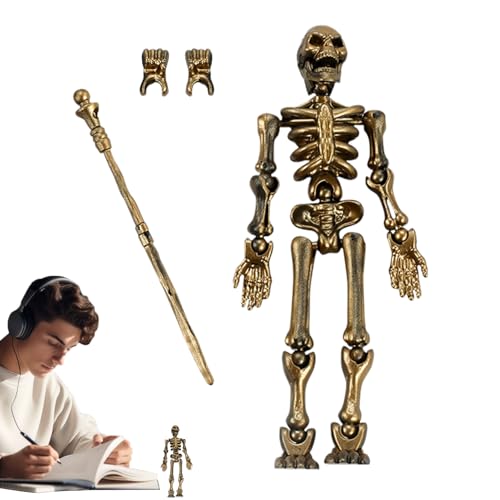 Mimoqk Skeleton Action Figure, Movable Joints Full Body Assembly Model, Flexible Poses, Ideal for Desk and Bookshelf Display, Halloween Decor and Craft Decoration Mimoqk Skeleton Action Figure, Movable Joints Full Body Assembly Model, Flexible Poses, Ideal for Desk and Bookshelf Display, Halloween Decor and Craft Decoration von Mimoqk