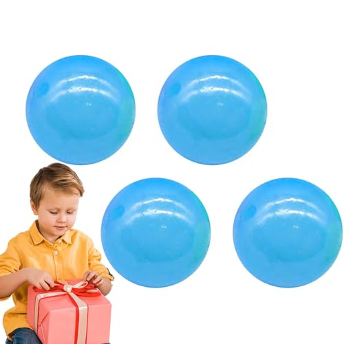 Mimoqk Sticky Ball, Stress Relief Toys, Glowing Stress Balls, Sensory Sticky Balls, Stress Relief Balls, 4 Glowing Sticky Stress Balls for Ceiling and Sensory Relief Mimoqk Sticky Ball, Stress Relief Toys, Glowing Stress Balls, Sensory Sticky Balls, Stress Relief Balls, 4 Glowing Sticky Stress Balls for Ceiling and Sensory Relief von Mimoqk