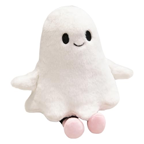 Mimoqk Stuffed Ghost, Plush Doll, Soft Halloween Pillow with Cute Design, Decorative Throw for Kids Teens Adults, Home Bedroom Sofa Bed Living Room Study Lovers Decor, 11.81 Inches von Mimoqk