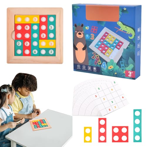 Mimoqk Tangrams Blockiert Puzzle, Russisch Blockiert Gehirnspiele – Russische Blocks Tangram Jigsaw Kids Intelligence Puzzle | Logikspiel Puz Jigs Bunte Säge, Lernbecken für die von Mimoqk