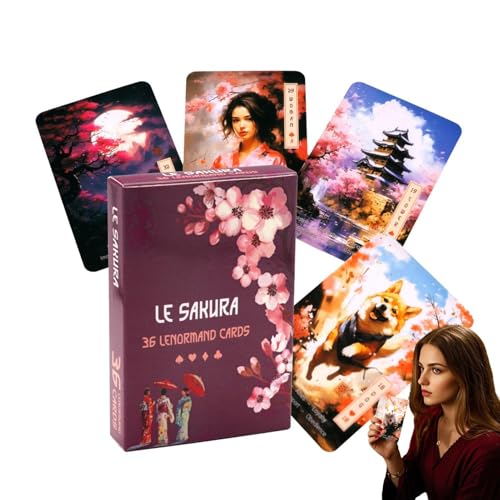 Mimoqk Tarot Cards Deck, Beginner-Friendly Oracle Set, Full-English Wahrsagenheft, tragbares Mystic Tool, Spiritual Reading for Travel, Meditation, Self-Reflection Mimoqk Tarot Cards Deck, Beginner-Friendly Oracle Set, Full-English Wahrsagenheft, tragbares Mystic Tool, Spiritual Reading for Travel, Meditation, Self-Reflection von Mimoqk