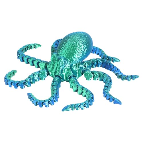 Mimoqk Tintenfischspielzeug, bedruckt, Tintenfisch-Fidget-Spielzeug, Spielzeug mit beweglichen Gelenken – Figur mit beweglichen Gelenken – Figur mit Gelenken, kreatives Ornament, Tintenfisch Mimoqk Tintenfischspielzeug, bedruckt, Tintenfisch-Fidget-Spielzeug, Spielzeug mit beweglichen Gelenken – Figur mit beweglichen Gelenken – Figur mit Gelenken, kreatives Ornament, Tintenfisch von Mimoqk