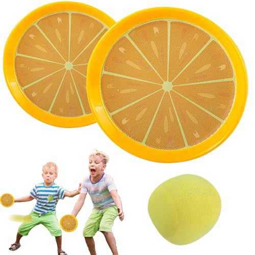 Mimoqk Toss and Catch Game Set, Outdoor Throw Ball Toy, Sensory Hand-Eye Koordination Builder, Adjustable Strap Paddle Design, Family Easter Gift for Kids, Eltern, 5,91 x 5,91 x 0,79 Zoll Mimoqk Toss and Catch Game Set, Outdoor Throw Ball Toy, Sensory Hand-Eye Koordination Builder, Adjustable Strap Paddle Design, Family Easter Gift for Kids, Eltern, 5,91 x 5,91 x 0,79 Zoll von Mimoqk