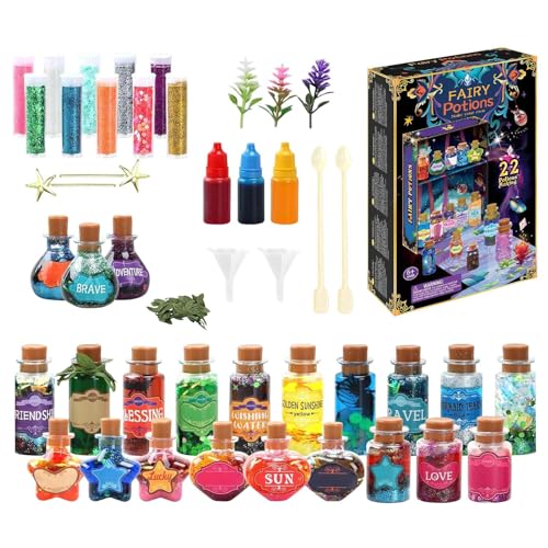 Mimoqk Trank-Set | Kreatives Set zur Herstellung von Zaubertränken | Bastelset mit Flaschen für Familien Geburtstag kreative Spielaktivitäten von Mimoqk