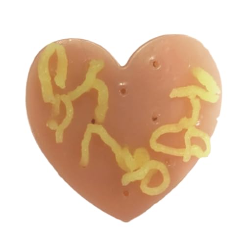 Pimple Popping Toy, Sensory Squeeze Tool, 3.54x3.15x0.79in Portable Stress Device, Realistic Silicone Texture, Ergonomic Heart Shape Design, Excellent for Home Work Travel Fidget von Mimoqk