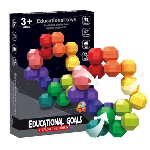 Puzzle Cube, Multi-Sided Fidget Toy, Vibrant Activity Brain Teaser, Portable Reliever, Handheld Konzentration Tool, Perfect Patience Builder, Entertainment for Kids, Teens, Adults Puzzle Cube, Multi-Sided Fidget Toy, Vibrant Activity Brain Teaser, Portable Reliever, Handheld Konzentration Tool, Perfect Patience Builder, Entertainment for Kids, Teens, Adults von Mimoqk