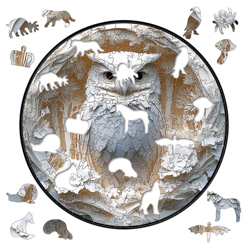 Puzzles für Erwachsene, Holzpuzzle, Eulenpuzzles für Erwachsene, 150 Teile 3D-Holzpuzzle, hartes Jigsaw Puzzles, Vogelpuzzles, Hard Adult Puzzles für Thanksgiving, Weihnachten Puzzles für Erwachsene, Holzpuzzle, Eulenpuzzles für Erwachsene, 150 Teile 3D-Holzpuzzle, hartes Jigsaw Puzzles, Vogelpuzzles, Hard Adult Puzzles für Thanksgiving, Weihnachten von Mimoqk