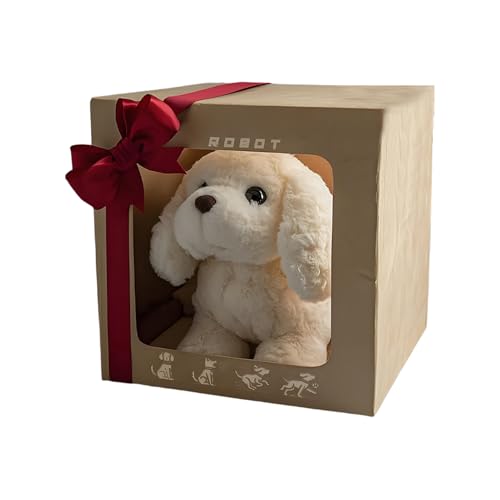Robotic Dog, Plush Toy, Interactive Barking Walking Tail-Wagging Pet, Soft Animal Companion Gift Idea, Puppy Toy for Kids Classroom Home Learning Play, Multicolor, 5.12x3.94 Inches Robotic Dog, Plush Toy, Interactive Barking Walking Tail-Wagging Pet, Soft Animal Companion Gift Idea, Puppy Toy for Kids Classroom Home Learning Play, Multicolor, 5.12x3.94 Inches von Mimoqk