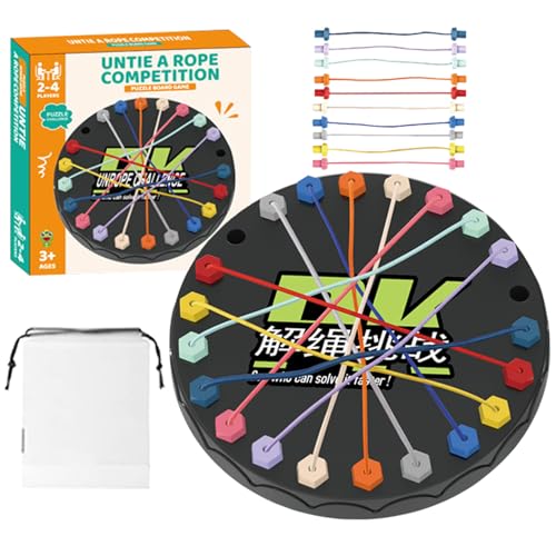 Rope Game, Puzzle Toy, Fun Board Challenge Kids, Multi-Level Brain Teaser with Family Interaction, Stress Relief Travel Toy for Parties and Indoor Entertainment Rope Game, Puzzle Toy, Fun Board Challenge Kids, Multi-Level Brain Teaser with Family Interaction, Stress Relief Travel Toy for Parties and Indoor Entertainment von Mimoqk