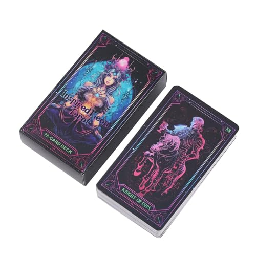 Tarot Cards Oracle Deck, 78 Stück, inspiriert von Neon Oracle Cards, Oracle Karten für Anfänger, Wahrsagen, Englische Version Tarot Deck, Fortune Telling Game, Tarotkarten für Feiertage Tarot Cards Oracle Deck, 78 Stück, inspiriert von Neon Oracle Cards, Oracle Karten für Anfänger, Wahrsagen, Englische Version Tarot Deck, Fortune Telling Game, Tarotkarten für Feiertage von Mimoqk