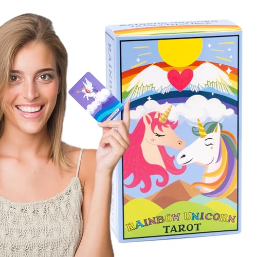 Tarotkarten - 44-teiliges Tarot-Deck für Spaß und , Wahrsagungswerkzeuge mit humorvollem Kunstwerk, Partykarten-Set für Versammlungen, Feiern, Familienveranstaltungen, 10,2 x 6 cm von Mimoqk
