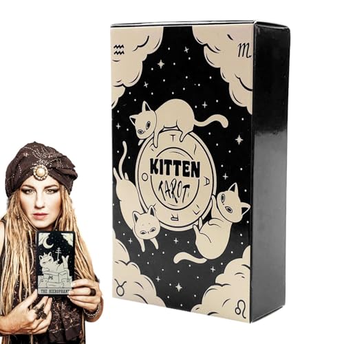 Tarotkarten – Standard-Deck für die Weissagung, spirituelle Führung mit Verwendung des Unterhaltungsspiels, Hexenkarte für die Party, Versammlung, Spielen, nachhaltiges Papier, Box von Mimoqk