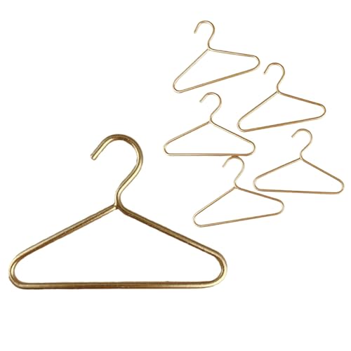 Dollhouse Metall -Kleiderbügel, 1:12 Skala 10 PCs Metallbügel, Dollhouse Kleidung Mini Kleiderbügel Möbelzubehör für Duschvorräte von Minamzee