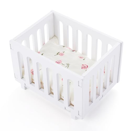Dollhouse Wooden Bed, 1: 12 Miniaturpuppenhaus DIY Accessoreis Möbel, Puppenhaus für Puppenhauszimmer Dollhouse Wooden Bed, 1: 12 Miniaturpuppenhaus DIY Accessoreis Möbel, Puppenhaus für Puppenhauszimmer von Minamzee