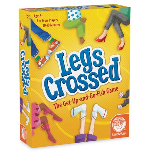 MindWare Legs Crossed - Das alberne Get-Up & Go-Fish Kartenspiel für Kinder & Erwachsene von MindWare