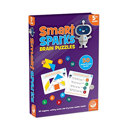 MindWare Smart Sparks Brainy Puzzles – Klasse 5 – Logik- und Denkpuzzle für Kinder ab 10 Jahren von MindWare