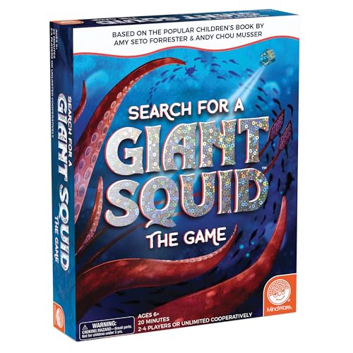 MindWare Suchen Sie nach einem Riesentintenfisch: Das Spiel - Basierend auf dem beliebten Buch für 2 bis 4 Spieler von MindWare