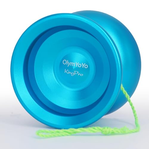 Unresponsive Yoyo for Professional Advanced Players, Dual Function Yo Yo Metal Alloy Yoyo for Adults Kids Beginners, Metal Trick Yoyo with Bearing, Yoyo Strings, Glove, Storage Bag (Blau) von MindWissUp