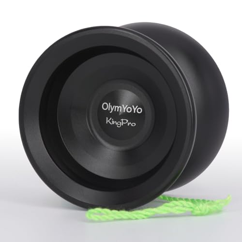 Unresponsive Yoyo for Professional Advanced Players, Dual Function Yo Yo Metal Alloy Yoyo for Adults Kids Beginners, Metal Trick Yoyo with Bearing, Yoyo Strings, Glove, Storage Bag (Schwarz) von MindWissUp