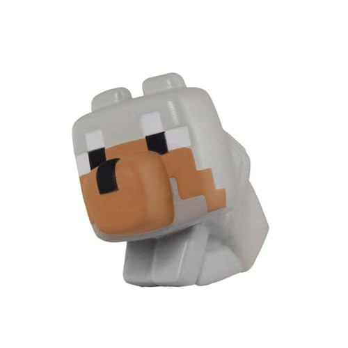 Just toys Minecraft Mega SquishMe Tamed Wolf, Einheitsgröße, Grau, JTMIN-3588 von Minecraft