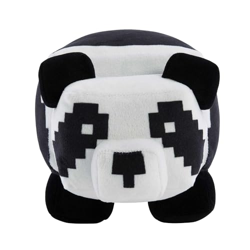 MINECRAFT Basic - Panda-Plüschfigur - Weicher vom Videospiel inspirierter Charakter als Sammelspielzeug, ca. 20 cm groß, für Kinder ab 3 Jahren, HLN10 von Mattel