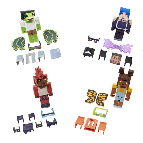 MINECRAFT Creator Series Figurensortiment mit austauschbarem Zubehör Spielzeug für Kinder ab 6 Jahren von Minecraft