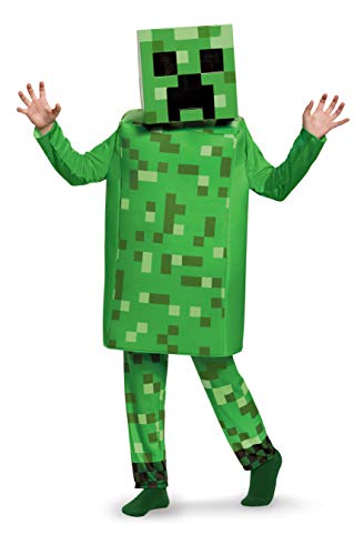 DISGUISE Offizielles Minecraft Kostüm Kinder Jungen Deluxe Creeper Kostüm Karneval Kostüm Minecraft Faschingskostüme Kinder S von Disguise