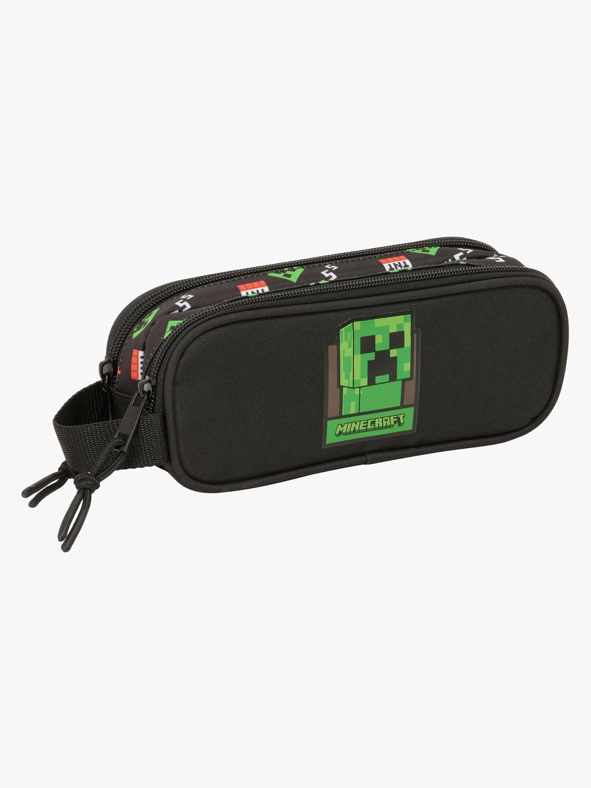 Minecraft Doppel-Federmäppchen, Schwarz von Minecraft